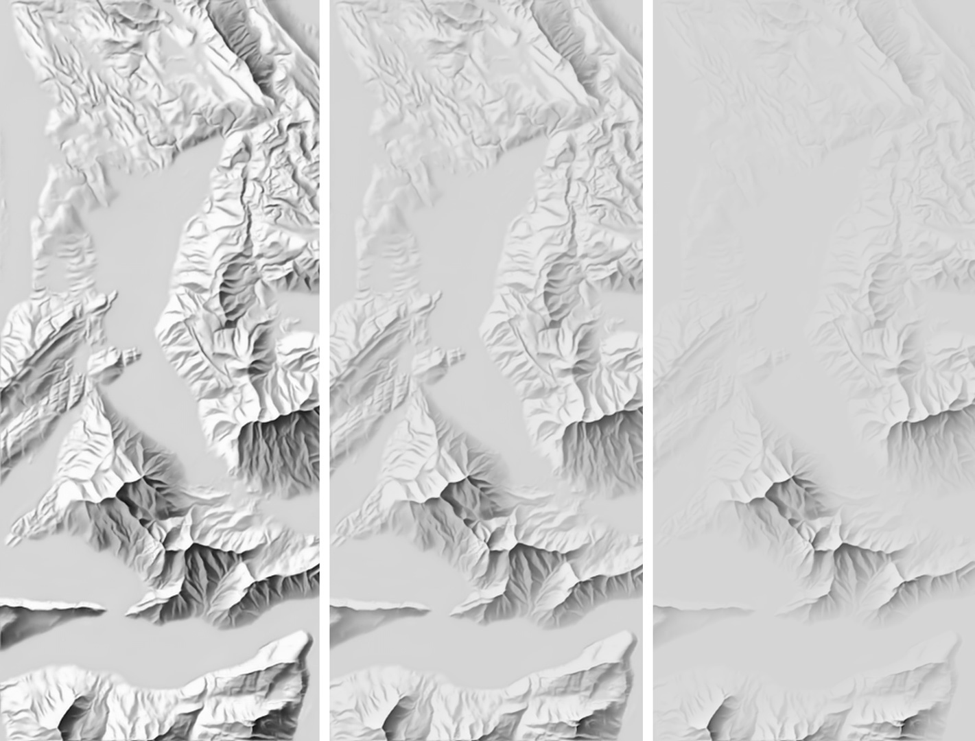 Aerial perspective increasing (Rigi, Switzerland)